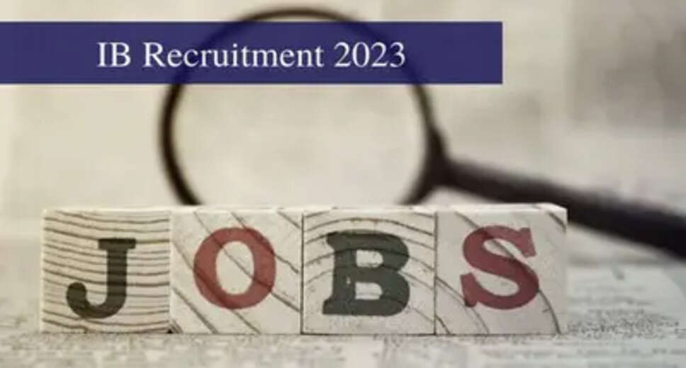 IB Recruitment 2023: A great opportunity has emerged to get a job in Intelligence Bureau (Sarkari Naukri). IB has sought applications to fill the posts of Security Assistant and Multi Tasking Staff (IB Recruitment 2023). Interested and eligible candidates who want to apply for these vacant posts (IB Recruitment 2023), they can apply by visiting the official website of IB, mha.gov.in. The last date to apply for these posts (IB Recruitment 2023) is 17 February 2023. Apart from this, candidates can also apply for these posts (IB Recruitment 2023) by directly clicking on this official link mha.gov.in. If you want more detailed information related to this recruitment, then you can see and download the official notification (IB Recruitment 2023) through this link IB Recruitment 2023 Notification PDF. A total of 1675 posts will be filled under this recruitment (IB Recruitment 2023) process. Important Dates for IB Recruitment 2023 Online Application Starting Date – Last date for online application – 17 February 2023 Location - Anywhere in India Vacancy Details for IBRecruitment 2023 Total No. of Posts - Security Assistant & Multi Tasking Staff - 1675 Eligibility Criteria for IB Recruitment 2023 Security Assistant & Multi Tasking Staff - Bachelor's Degree from a recognized Institute with experience Age Limit for IB Recruitment 2023 Security Assistant & Multi Tasking Staff – 18 to 25 Years Salary for IB Recruitment 2023 Security Assistant and Multi Tasking Staff: As per rules Selection Process for IB Recruitment 2023 Security Assistant & Multi Tasking Staff - Will be done on the basis of written test. How to apply for IB Recruitment 2023 Interested and eligible candidates can apply through the official website of IB (mha.gov.inI) by 17 February 2023. For detailed information in this regard, refer to the official notification given above. If you want to get a government job, then apply for this recruitment before the last date and fulfill your dream of getting a government job. You can visit naukrinama.com for more such latest government jobs information.