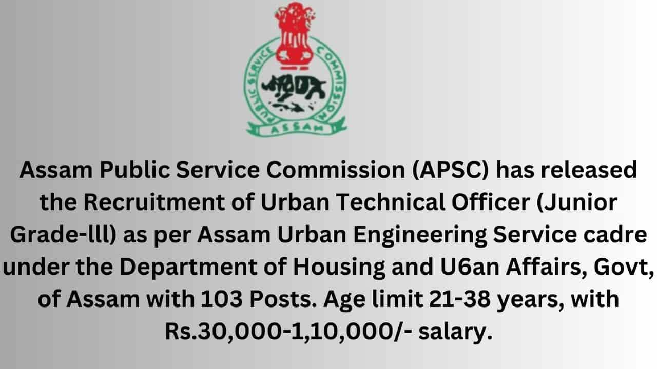 APSC Urban Technical Officer Key 2023: Provisional Answer Key Now Available