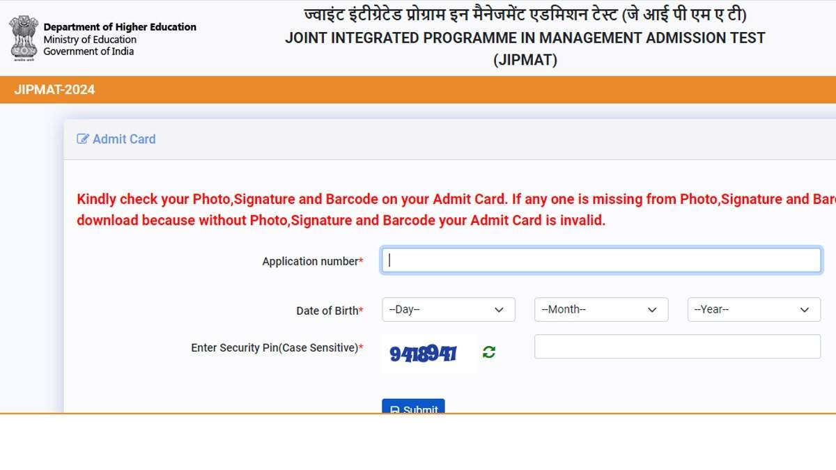 Download JIPMAT 2024 Admit Card Now: Direct Link Activated on jipmat.ntaonline.in