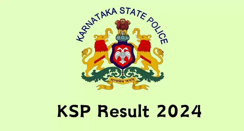 KSP Civil Police Constable Written Exam Result 2024 Released: Check Your Result Here