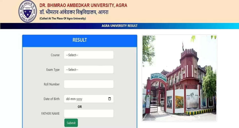 Agra University UG and PG Semester Results 2024 Declared; Download Marksheet PDF from dbrau.ac.in