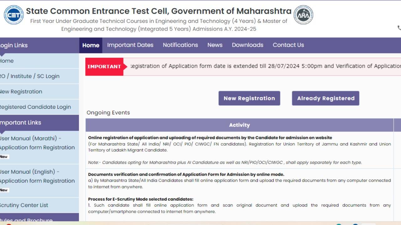 MH CET 2024 3-Year LLB Counselling Schedule Released: Check First Round List Date