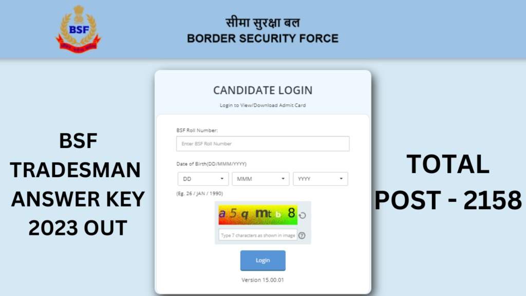 BSF Constable Tradesman 2023: 2nd Phase Exam Answer Key Released - Apply Now