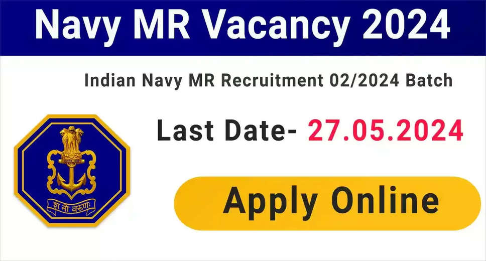 Indian Navy MR Recruitment 2024: Agniveer Extends Last Date for MR 02/2024 Batch