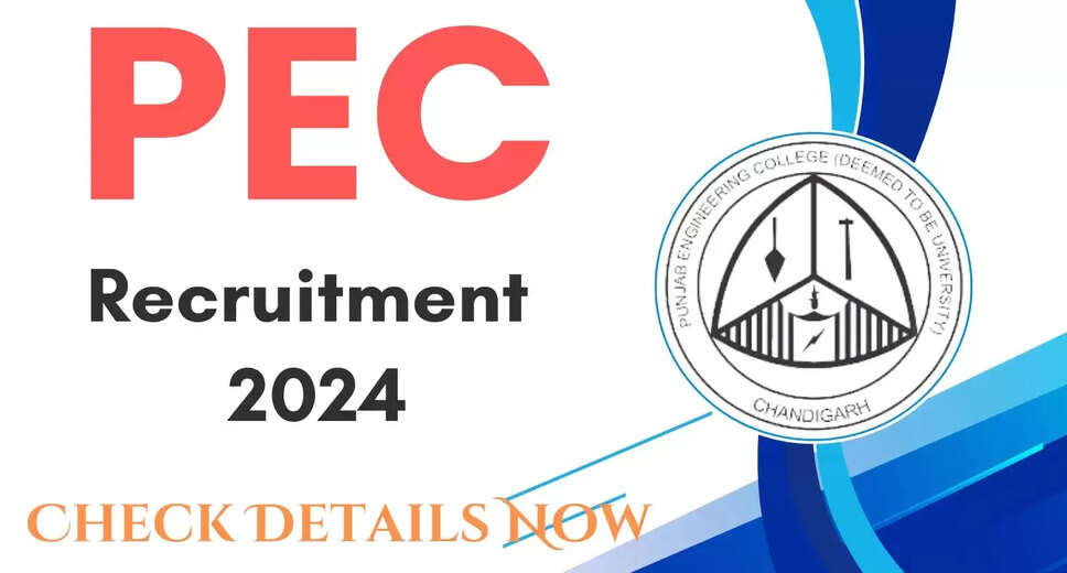 PEC 2024 Recruitment: Notification Released, Review Details and Apply