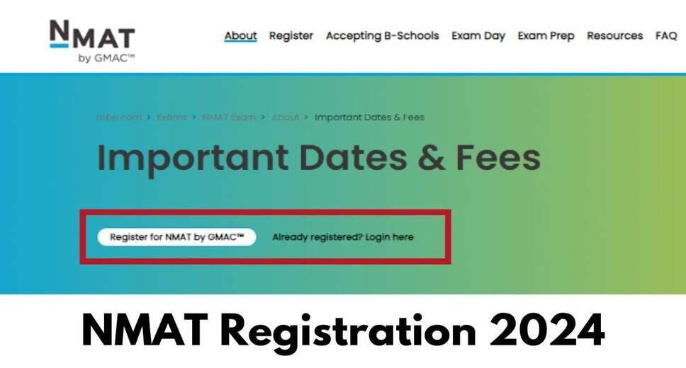 NMAT GMAC 2024 Registrations Open: Apply Now at nmat.nmims.edu