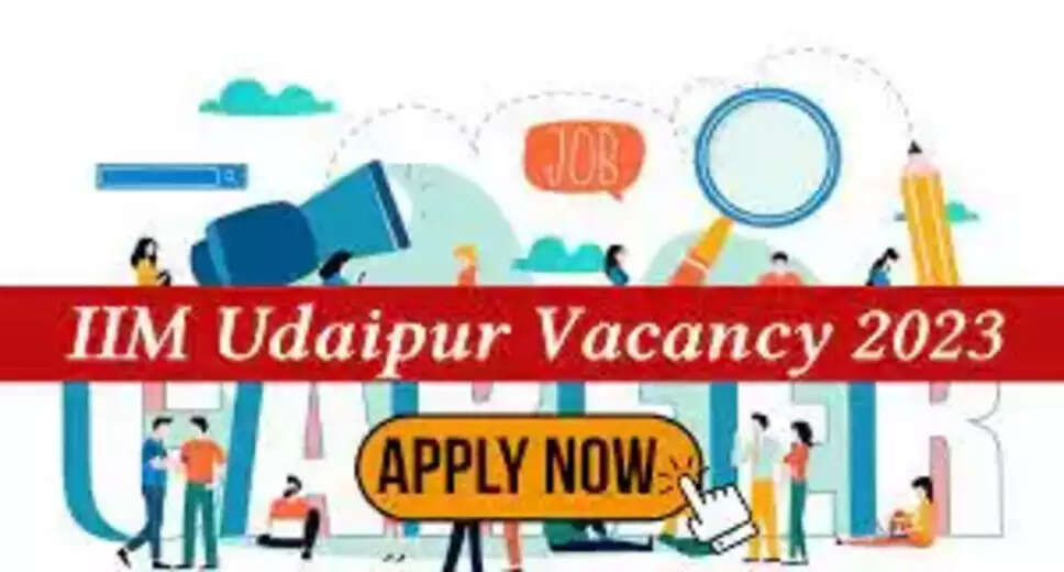 IIM Udaipur Recruitment 2023: Apply for Various Research Assistant Vacancies    The Indian Institute of Management (IIM) Udaipur has recently announced a recruitment drive for the year 2023. The institute is inviting applications for the position of Research Assistant in Udaipur. Interested candidates who meet the eligibility criteria can go through the official notification and apply before the last date, which is 17th May 2023. In this blog post, we will discuss the details of IIM Udaipur Recruitment 2023, including eligibility criteria, vacancies, pay scale, and application process.      Vacancy Details    The IIM Udaipur Recruitment 2023 is offering various vacancies for the post of Research Assistant. Candidates can check the official notification to know the exact number of vacancies.    Eligibility Criteria    Candidates who are interested in applying for IIM Udaipur Recruitment 2023 must check the eligibility criteria before applying. As per the official notification, candidates applying for IIM Udaipur Recruitment 2023 should have completed B.A, B.Sc, B.Tech/B.E. or an equivalent degree from a recognized university or institution.    Pay Scale    The pay scale for the IIM Udaipur recruitment 2023 is not disclosed in the official notification. However, selected candidates can expect a competitive salary package as per industry standards.    Job Location    The job location for the IIM Udaipur Recruitment 2023 is Udaipur. Candidates who are willing to relocate to Udaipur can apply for the position.    Application Process    Interested and eligible candidates can apply for the above vacancies before 17th May 2023, through the official website iimu.ac.in. Candidates can follow the steps mentioned below to apply online/offline.    Steps to Apply for IIM Udaipur Recruitment 2023:    Step 1: Visit the IIM Udaipur official website, iimu.ac.in.  Step 2: Search for the IIM Udaipur official notification.  Step 3: Read the details and check the mode of application.  Step 4: As per the instructions, apply for the IIM Udaipur Recruitment 2023.    Important Dates    Candidates must note the important dates related to IIM Udaipur Recruitment 2023 to avoid missing any deadlines. The last date to apply for the job is 17th May 2023.