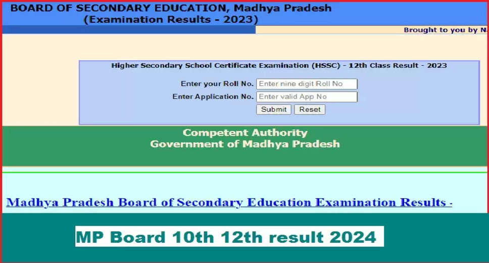 MP Board Class 12 Result 2024 Declared: Check Now @ mpresults.nic.in