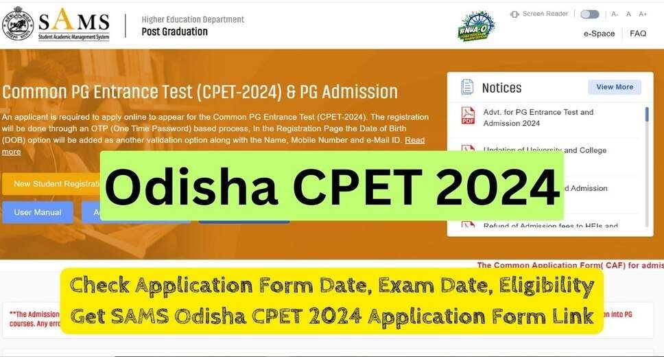 Odisha CPET 2024: Choice Filling for Counseling Now Open, Deadline August 12