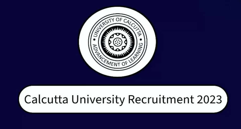 Calcutta University Recruitment Notification & Application Form 2024 Available