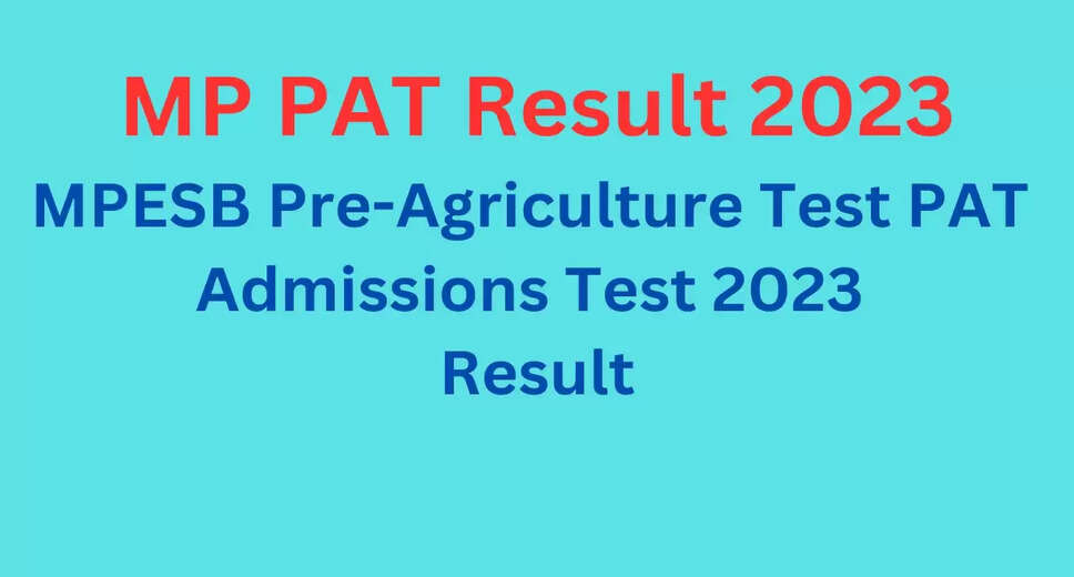 MP PAT Result 2023: MP PAT Result 2023, Scorecard Download Now From Direct Link
