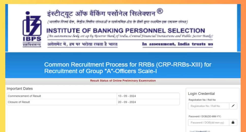 IBPS RRB Officer Scale-I Result 2024: Online Preliminary Exam Results Now Available