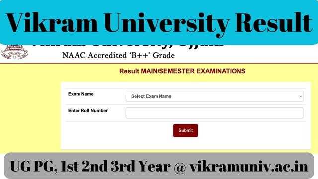 Vikram University Declares 2024 Results: Check Scores at vikramuniv.ac.in
