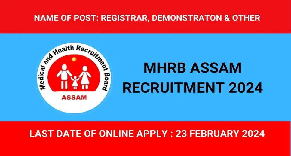 MHRB Assam Announces Hiring Drive: 526 Vacancies for Doctors & Para-medical Staff