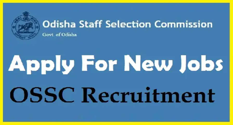  OSSC Recruitment 2022: A great opportunity has emerged to get a job (Sarkari Naukri) in Odisha Staff Selection Commission (OSSC). OSSC has sought applications to fill the posts of Trained Graduate Teacher (OSSC Recruitment 2022). Interested and eligible candidates who want to apply for these vacant posts (OSSC Recruitment 2022), can apply by visiting the official website of OSSC, ossc.gov.in. The last date to apply for these posts (OSSC Recruitment 2022) is 9 January 2023.    Apart from this, candidates can also apply for these posts (OSSC Recruitment 2022) by directly clicking on this official link ossc.gov.in. If you want more detailed information related to this recruitment, then you can view and download the official notification (OSSC Recruitment 2022) through this link OSSC Recruitment 2022 Notification PDF. A total of 7540 posts will be filled under this recruitment (OSSC Recruitment 2022) process.    Important Dates for OSSC Recruitment 2022  Online Application Starting Date –  Last date for online application - 9 January 2022  Details of posts for OSSC Recruitment 2022  Total No. of Posts- TGT- 7540 Posts  Location- Bhubaneswar  Eligibility Criteria for OSSC Recruitment 2022  Trained Graduate Teacher - Post Graduate degree in relevant subject from a recognized institute and experience  Age Limit for OSSC Recruitment 2022  Trained Graduate Teacher – The maximum age of the candidates will be valid 38 years.  Salary for OSSC Recruitment 2022  Trained Graduate Teacher: As per rules  Selection Process for OSSC Recruitment 2022  Will be done on the basis of written test.  How to apply for OSSC Recruitment 2022  Interested and eligible candidates can apply through the official website of OSSC (OSSC.gov.in) till 9 January. For detailed information in this regard, refer to the official notification given above.  If you want to get a government job, ossc.gov.in then apply for this recruitment before the last date and fulfill your dream of getting a government job. You can visit naukrinama.com for more such latest government jobs information.