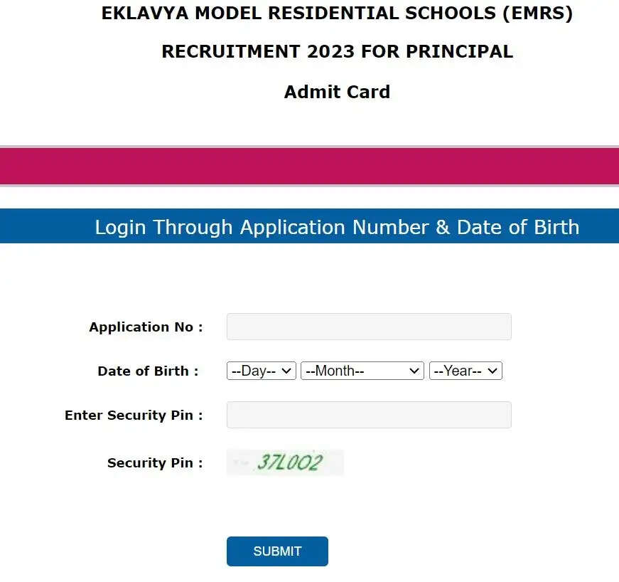 Check Your Exam City for EMRS Recruitment 2023 (Principal, PGT, TGT & More)