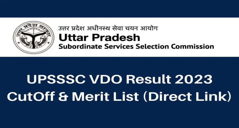 UPSSSC Releases Revised Result for VPO, VDO & Social Welfare Supervisor 2023 Re-Exam: Check Your Results Now