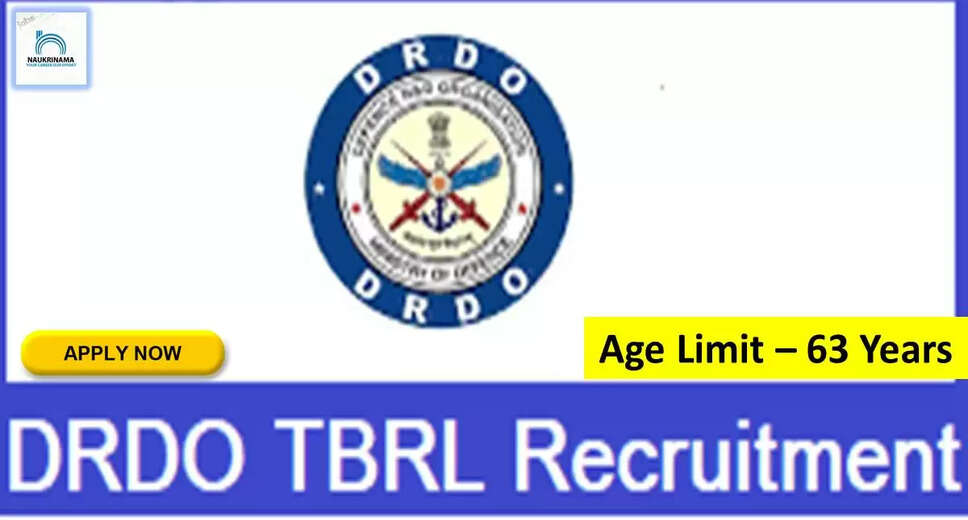DRDO TBRL Recruitment 2022: A great opportunity has come out to get a job (Sarkari Naukri) in Terminal Ballistic Research Laboratory (DRDO TBRL). DRDO TBRL has invited applications to fill up the posts of Consultant (DRDO TBRL Recruitment 2022). Interested and eligible candidates who want to apply for these vacancies (DRDO TBRL Recruitment 2022) can apply by visiting the official website of DRDO TBRL at drdo.gov.in. The last date to apply for these posts (DRDO TBRL Recruitment 2022) is 15 October. Apart from this, candidates can also apply for these posts (DRDO TBRL Recruitment 2022) by directly clicking on this official link drdo.gov.in. If you want more detail information related to this recruitment, then you can see and download the official notification (DRDO TBRL Recruitment 2022) through this link DRDO TBRL Recruitment 2022 Notification PDF. A total of 3 posts will be filled under this recruitment (DRDO TBRL Recruitment 2022) process. Important Dates for DRDO TBRL Recruitment 2022 Starting date of online application - 20 September Last date to apply online - 15 October DRDO TBRL Recruitment 2022 Vacancy Details Total No. of Posts- 3 Eligibility Criteria for DRDO TBRL Recruitment 2022 as per the rules of the department Age Limit for DRDO TBRL Recruitment 2022 Candidates age limit should be between 63 years. Salary for DRDO TBRL Recruitment 2022 40,000/- to 50,000/- per month Selection Process for DRDO TBRL Recruitment 2022 Selection Process Candidate will be selected on the basis of written examination. How to Apply for DRDO TBRL Recruitment 2022 Interested and eligible candidates can apply through official website of DRDO TBRL (drdo.gov.in) latest by 15 October 2022. For detailed information regarding this, you can refer to the official notification given above. If you want to get a government job, then apply for this recruitment before the last date and fulfill your dream of getting a government job. You can visit naukrinama.com for more such latest government jobs information.