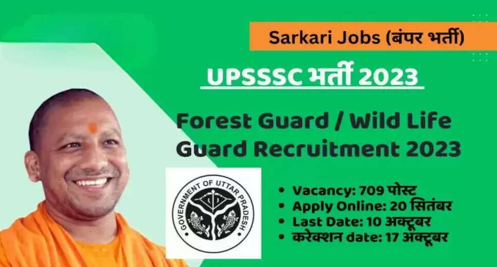 "UPSSSC Forest Guard Recruitment 2023: Apply for 709 Posts - Eligibility, Dates, and More"