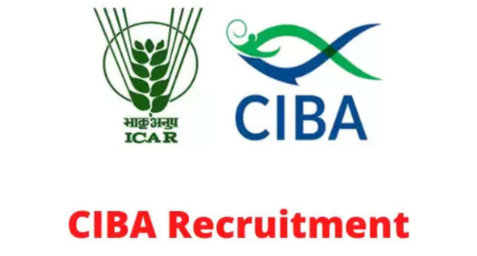 CIBA Recruitment 2023: A great opportunity has emerged to get a job (Sarkari Naukri) in the Central Institute of Brackish Water Aquaculture (CIBA). CIBA has sought applications to fill the posts of Young Professionals (CIBA Recruitment 2023). Interested and eligible candidates who want to apply for these vacant posts (CIBA Recruitment 2023), can apply by visiting CIBA's official website, CIBA.edu.in. The last date to apply for these posts (CIBA Recruitment 2023) is 19 January 2023. Apart from this, candidates can also apply for these posts (CIBA Recruitment 2023) by directly clicking on this official link CIBA.edu.in. If you need more detailed information related to this recruitment, then you can view and download the official notification (CIBA Recruitment 2023) through this link CIBA Recruitment 2023 Notification PDF. A total of 1 post will be filled under this recruitment (CIBA Recruitment 2023) process. Important Dates for CIBA Recruitment 2023 Online Application Starting Date – Last date for online application - 19 January 2023 CIBA Recruitment 2023 Posts Recruitment Location Gujarat Vacancy details for CIBA Recruitment 2023 Total No. of Posts - Young Professional - 1 Post Eligibility Criteria for CIBA Recruitment 2023 Young Professional - B.F.Sc degree from recognized institute with experience Age Limit for CIBA Recruitment 2023 The age of the candidates will be valid 40 years. Salary for CIBA Recruitment 2023 Young Professional -25000/- Selection Process for CIBA Recruitment 2023 Will be done on the basis of written test. How to apply for CIBA Recruitment 2023 Interested and eligible candidates can apply through the official website of CIBA (CIBA.edu.in) by 19 January 2023. For detailed information in this regard, refer to the official notification given above. If you want to get a government job, then apply for this recruitment before the last date and fulfill your dream of getting a government job. You can visit naukrinama.com for more such latest government jobs information.