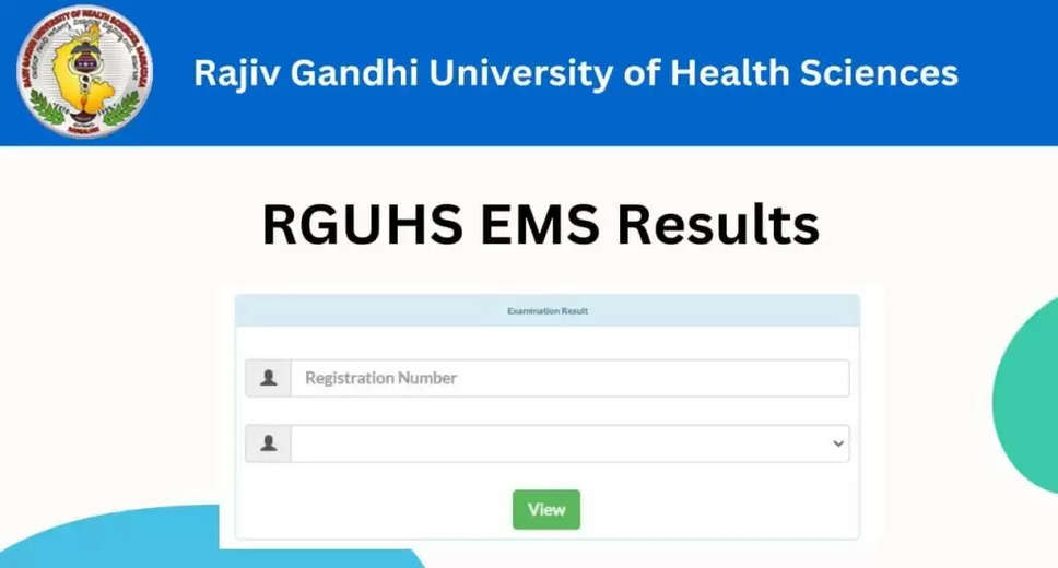 Rajiv Gandhi University of Health Sciences Result 2024 Out: Download UG and PG Marksheet