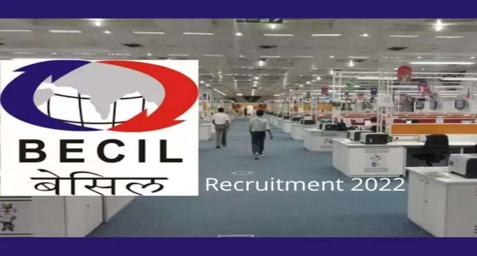 BECIL Recruitment 2022: A great opportunity has come out to get a job (Sarkari Naukri) in Broadcast Engineering Consultants India Limited (BECIL). BECIL has invited applications to fill the posts of Junior and Assistant Engineer (BECIL Recruitment 2022). Interested and eligible candidates who want to apply for these vacant posts (BECIL Recruitment 2022) can apply by visiting the official website of BECIL at becil.com. The last date to apply for these posts (BECIL Recruitment 2022) is 22 November.  Apart from this, candidates can also directly apply for these posts (BECIL Recruitment 2022) by clicking on this official link becil.com. If you want more detail information related to this recruitment, then you can see and download the official notification (BECIL Recruitment 2022) through this link BECIL Recruitment 2022 Notification PDF. A total of 5 posts will be filled under this recruitment (BECIL Recruitment 2022) process.  Important Dates for BECIL Recruitment 2022  Online application start date –  Last date to apply online - 22 November  Vacancy Details for BECIL Recruitment 2022  Total No. of Posts- Assistant & Junior Engineer: 2 Posts  Eligibility Criteria for BECIL Recruitment 2022  Assistant & Junior Engineer: Diploma and Degree in Civil Engineering from recognized Institute and experience  Age Limit for BECIL Recruitment 2022  The age limit of the candidates will be valid 60 years.  Salary for BECIL Recruitment 2022  Assistant & Junior Engineer – 58819/-  Selection Process for BECIL Recruitment 2022  Assistant & Junior Engineer: Will be done on the basis of Interview.  How to Apply for BECIL Recruitment 2022  Interested and eligible candidates can apply through official website of BECIL (becil.com) latest by 22 November. For detailed information regarding this, you can refer to the official notification given above.    If you want to get a government job, then apply for this recruitment before the last date and fulfill your dream of getting a government job. You can visit naukrinama.com for more such latest government jobs information.