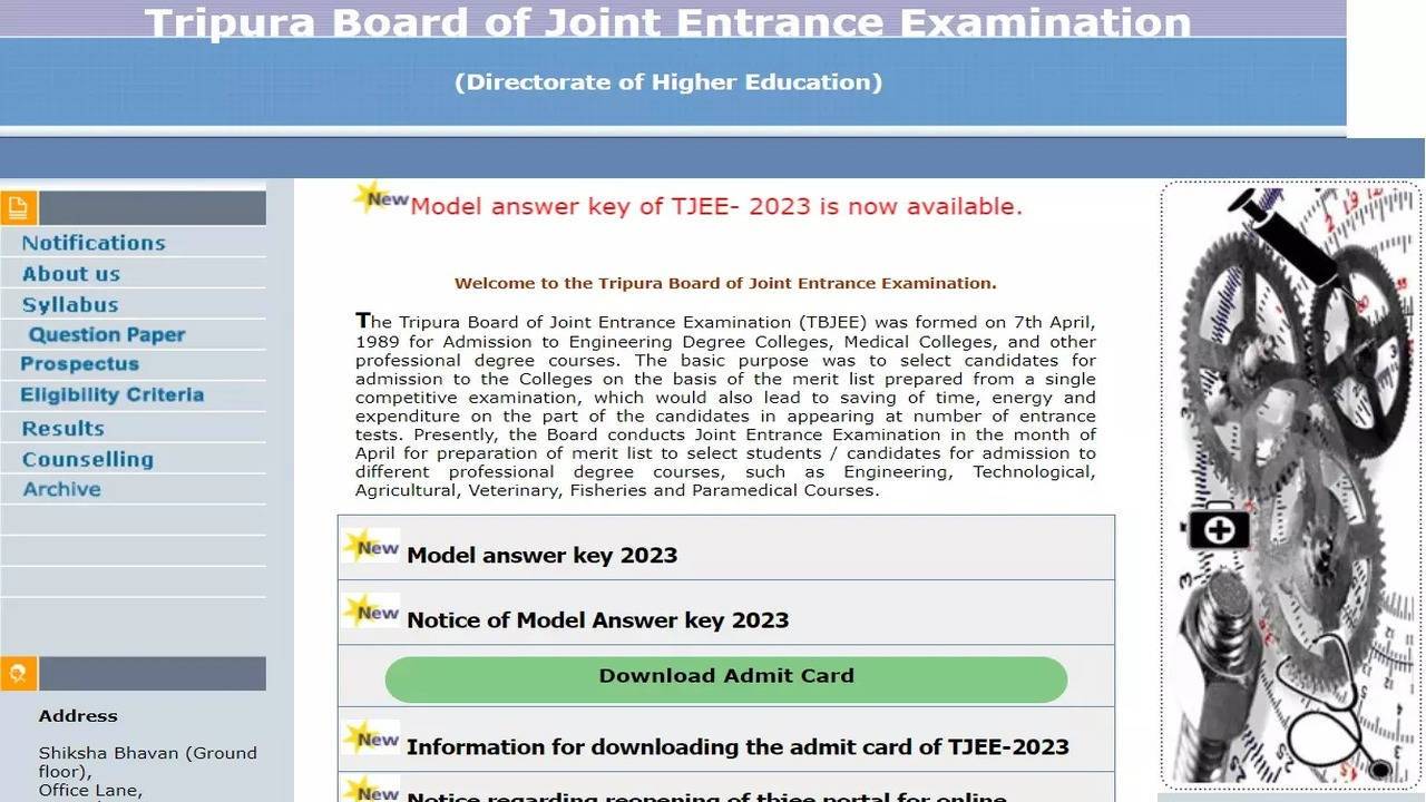 Tripura JEE 2024 Answer Key Published: Here's How to Check and Challenge Answers @tbjee.nic.in