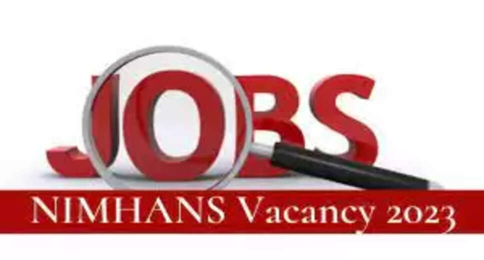 NIMHANS Recruitment 2023: Apply for Senior Research Associate and Senior Research Fellow Vacancies The National Institute of Mental Health and Neuro Sciences (NIMHANS) has released an official notification for the recruitment of Senior Research Associate and Senior Research Fellow positions. This recruitment drive aims to fill two vacancies in Bangalore for the year 2023. Candidates who are interested and eligible can apply for the positions before the last date, which is 29/05/2023. In this blog post, we will provide you with all the necessary details regarding the NIMHANS Recruitment 2023, including eligibility criteria, salary, job location, and the application process. Post Name and Vacancy Details The total number of vacancies available for the Senior Research Associate and Senior Research Fellow positions in NIMHANS Recruitment 2023 is two. Post Name: Senior Research Associate, Senior Research Fellow Total Vacancy: 2 Posts Eligibility Criteria for NIMHANS Recruitment 2023 Candidates who wish to apply for the Senior Research Associate and Senior Research Fellow positions in NIMHANS Recruitment 2023 must meet the following eligibility criteria: Qualification: M.A, M.Phil/Ph.D, MSW Experience: Candidates with relevant experience will be given preference Salary for NIMHANS Recruitment 2023 The selected candidates for the Senior Research Associate and Senior Research Fellow positions in NIMHANS Recruitment 2023 will receive a monthly salary of Rs. 40,000 - Rs. 60,000. Job Location for NIMHANS Recruitment 2023 The job location for the Senior Research Associate and Senior Research Fellow positions in NIMHANS Recruitment 2023 is Bangalore. How to Apply for NIMHANS Recruitment 2023 Candidates who are interested and eligible for the Senior Research Associate and Senior Research Fellow positions in NIMHANS Recruitment 2023 can apply for the same by following the steps given below: Step 1: Visit the official website of NIMHANS - nimhans.ac.in Step 2: Click on the NIMHANS Recruitment 2023 notification. Step 3: Read the instructions carefully and proceed further. Step 4: Apply online/offline or download the application form as per the information mentioned on the official notification. Step 5: Submit the application before the last date - 29/05/2023. Important Dates for NIMHANS Recruitment 2023 Last date to apply: 29/05/2023 Official Website for NIMHANS Recruitment 2023 The official website for NIMHANS Recruitment 2023 is nimhans.ac.in. Candidates can check the website for more information regarding the recruitment process.
