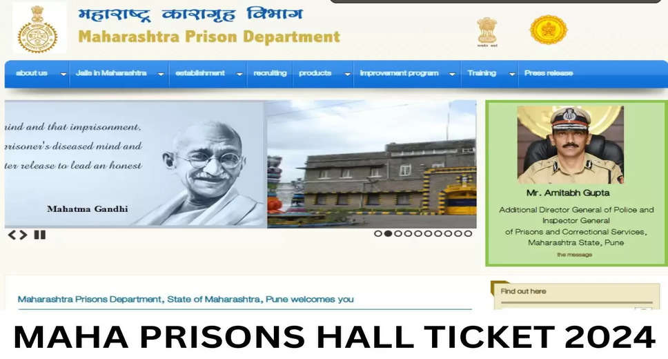 Maharashtra Prison Dept Jail Constable PET Admit Card 2024 Released: Download Here