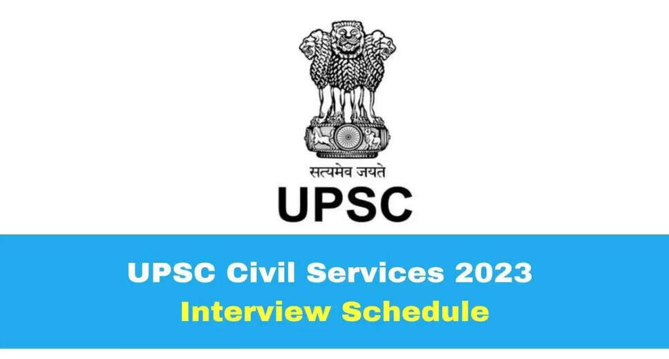 UPSC Various Vacancy Interview Schedule 2023 Released: Check Your Interview Date Now