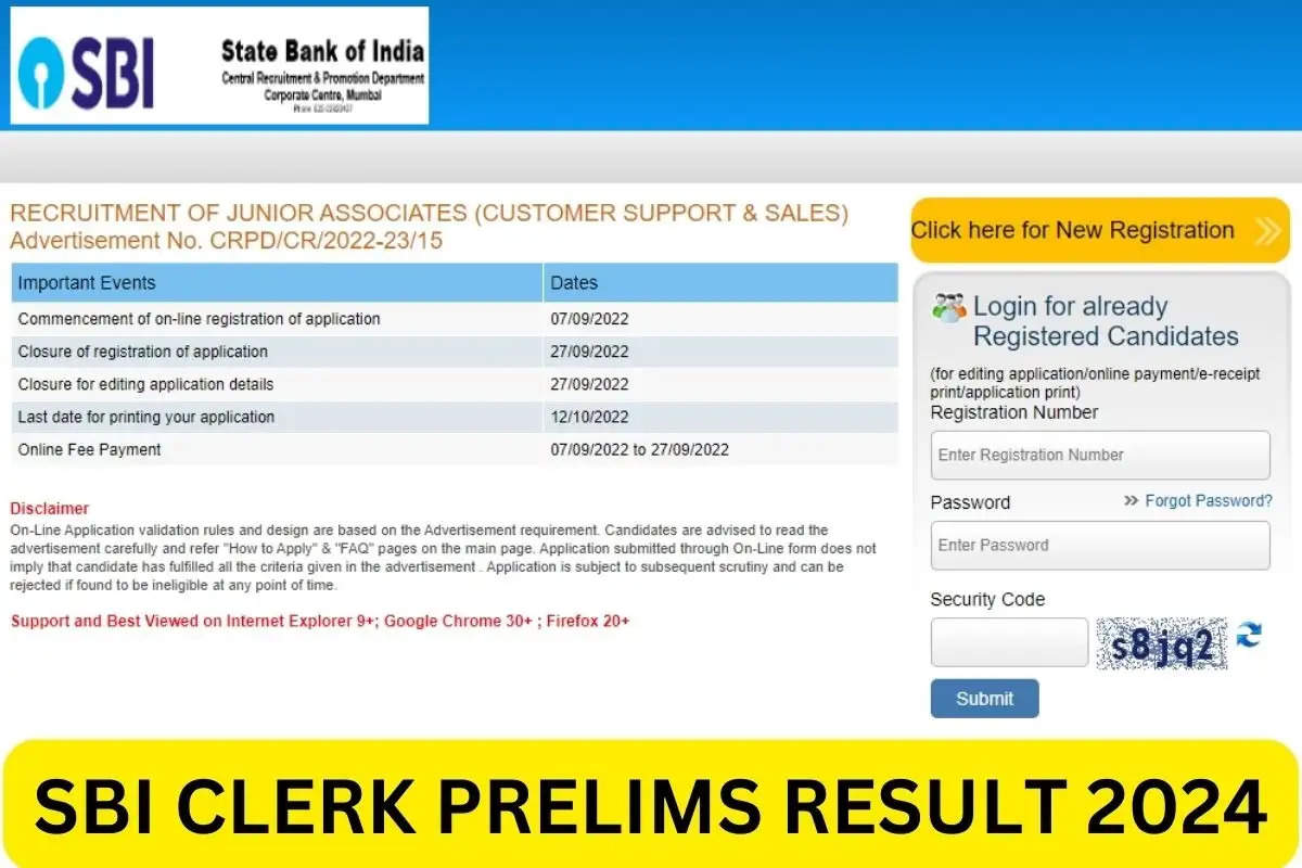 SBI Clerk Prelims Result 2024 Expected Date Download Process   20448948887e303753caa0c7bbe142d9 