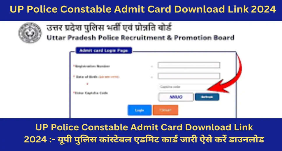 UP Police Constable Admit Card 2024 Released: Download Now