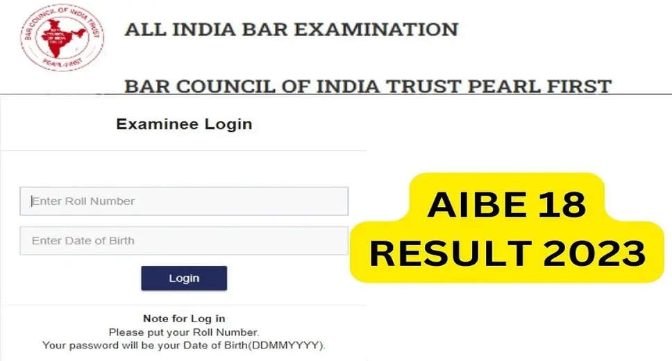 Latest Update: AIBE XVIII Final Result Declaration & Certificate of Practice Details