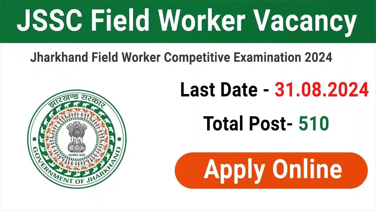 JSSC JFWCE Recruitment 2024: Apply Online for 510 Vacancies