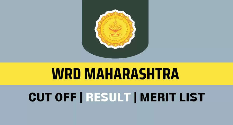 WRD, Maharashtra Sr Scientific Asst, Canal Inspector & Other Result 2023 – Result Released