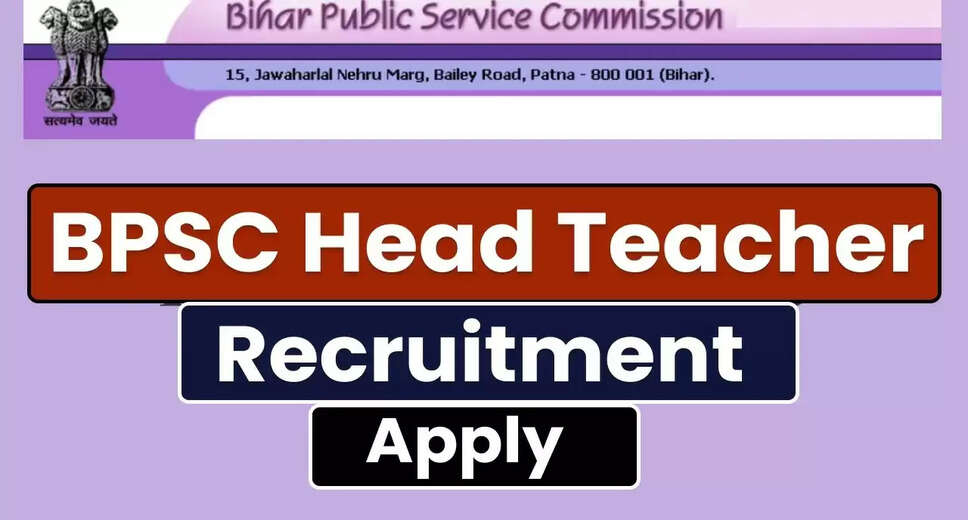 Bihar BPSC Head Teacher Recruitment 2024: Apply Online for 46308 Positions
