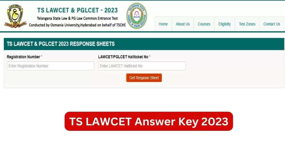 TS LAWCET & PGLCET 2024 Preliminary Answer Key Out Tomorrow at lawcet.tsche.ac.in
