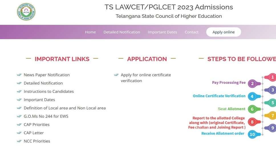 TS LAWCET Counselling 2023: Registrations Start for LAWCET Admissions, Know How to Apply