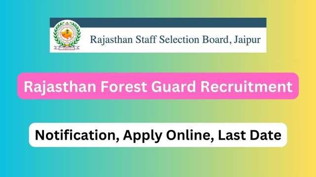 Rajasthan RSMSSB Forest Guard Final Result 2024 Out, Download Now