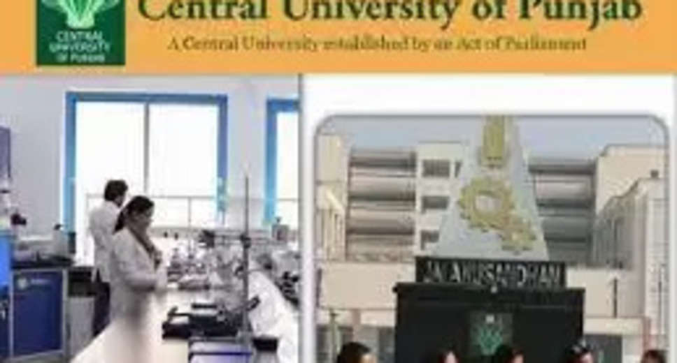 CENTRAL UNIVERSITY PUNJAB Recruitment 2023: A great opportunity has emerged to get a job (Sarkari Naukri) in the Central University of Punjab, Bathinda (CENTRAL UNIVERSITY PUNJAB). CENTRAL UNIVERSITY PUNJAB has sought applications to fill the posts of Guest Faculty (CENTRAL UNIVERSITY PUNJAB Recruitment 2023). Interested and eligible candidates who want to apply for these vacant posts (CENTRAL UNIVERSITY PUNJAB Recruitment 2023), they can apply by visiting the official website of CENTRAL UNIVERSITY PUNJAB, cup.edu.in. The last date to apply for these posts (CENTRAL UNIVERSITY PUNJAB Recruitment 2023) is 22 January 2023.  Apart from this, candidates can also apply for these posts (CENTRAL UNIVERSITY PUNJAB Recruitment 2023) directly by clicking on this official link cup.edu.in. If you need more detailed information related to this recruitment, then you can see and download the official notification (CENTRAL UNIVERSITY PUNJAB Recruitment 2023) through this link CENTRAL UNIVERSITY PUNJAB Recruitment 2023 Notification PDF. A total of 1 posts will be filled under this recruitment (CENTRAL UNIVERSITY PUNJAB Recruitment 2023) process.  Important Dates for CENTRAL UNIVERSITY PUNJAB Recruitment 2023  Online Application Starting Date  Last date for online application - 22 January 2023  Vacancy details for CENTRAL UNIVERSITY PUNJAB Recruitment 2023  Total No. of Posts- Guest Faculty - 1 Post  Eligibility Criteria for CENTRAL UNIVERSITY PUNJAB Recruitment 2023  Guest Faculty - Post Graduate degree from recognized institute and experience  Age Limit for CENTRAL UNIVERSITY PUNJAB Recruitment 2023  The age of the candidates will be valid as per the rules of the department  Salary for CENTRAL UNIVERSITY PUNJAB Recruitment 2023  Guest Faculty – 50000/-  Selection Process for CENTRAL UNIVERSITY PUNJAB Recruitment 2023  Guest Faculty: Will be done on the basis of written test.  How to Apply for CENTRAL UNIVERSITY PUNJAB Recruitment 2023  Interested and eligible candidates can apply through the official website of CENTRAL UNIVERSITY PUNJAB (cup.edu.in) by 22 January 2023. For detailed information in this regard, refer to the official notification given above.  If you want to get a government job, then apply for this recruitment before the last date and fulfill your dream of getting a government job. You can visit naukrinama.com for more such latest government jobs information.