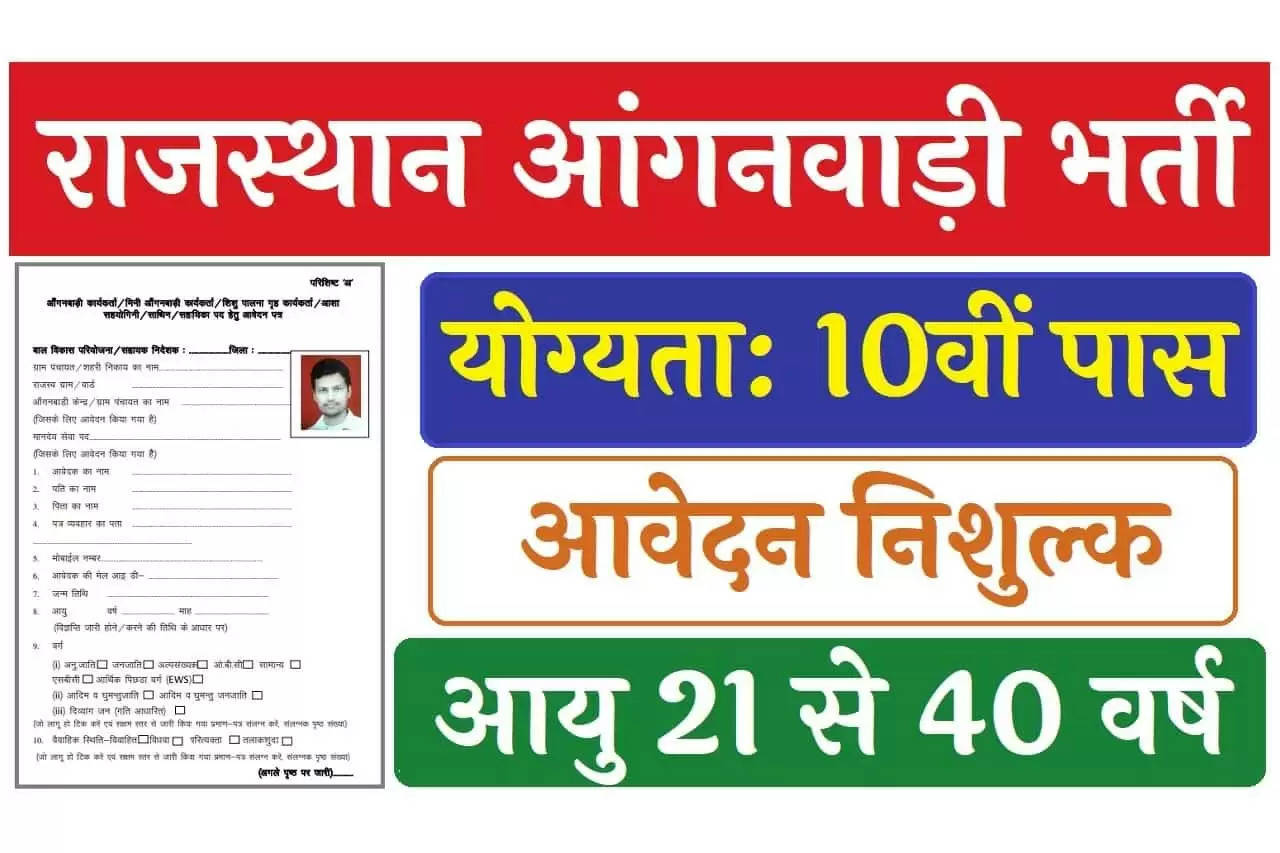 Rajasthan WCD Anganwadi Worker Recruitment 2024: Apply for Over 2000 Vacancies