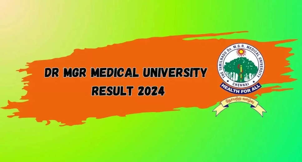 TNMGRMU Exam Result 2024 Declared: Download UG and PG Marksheet Directly from tnmgrmu.ac.in