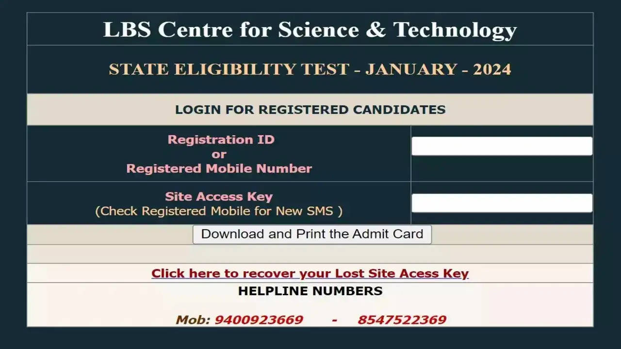 Kerala SET 2024 January Admit Card Released Download Your Hall Ticket   2b90d3ddfffcbdbaf229f9e786de9c4d 