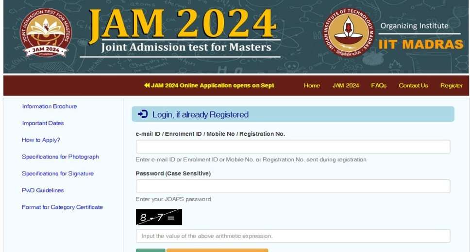 IIT JAM 2024 Counseling Registration Starts: Important Dates and Process