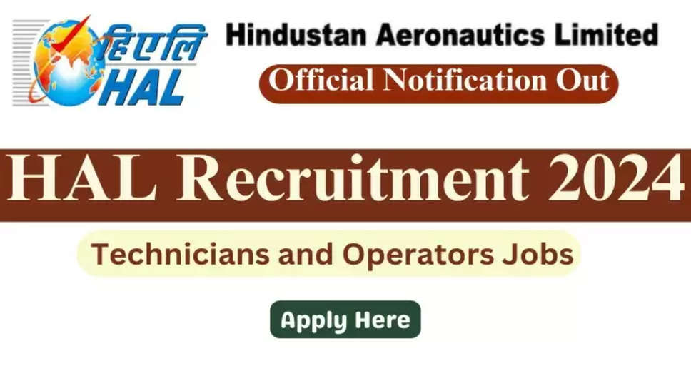 Hindustan Aeronautics Limited (HAL) Opens Applications for 182 Non Executive Posts in 2024