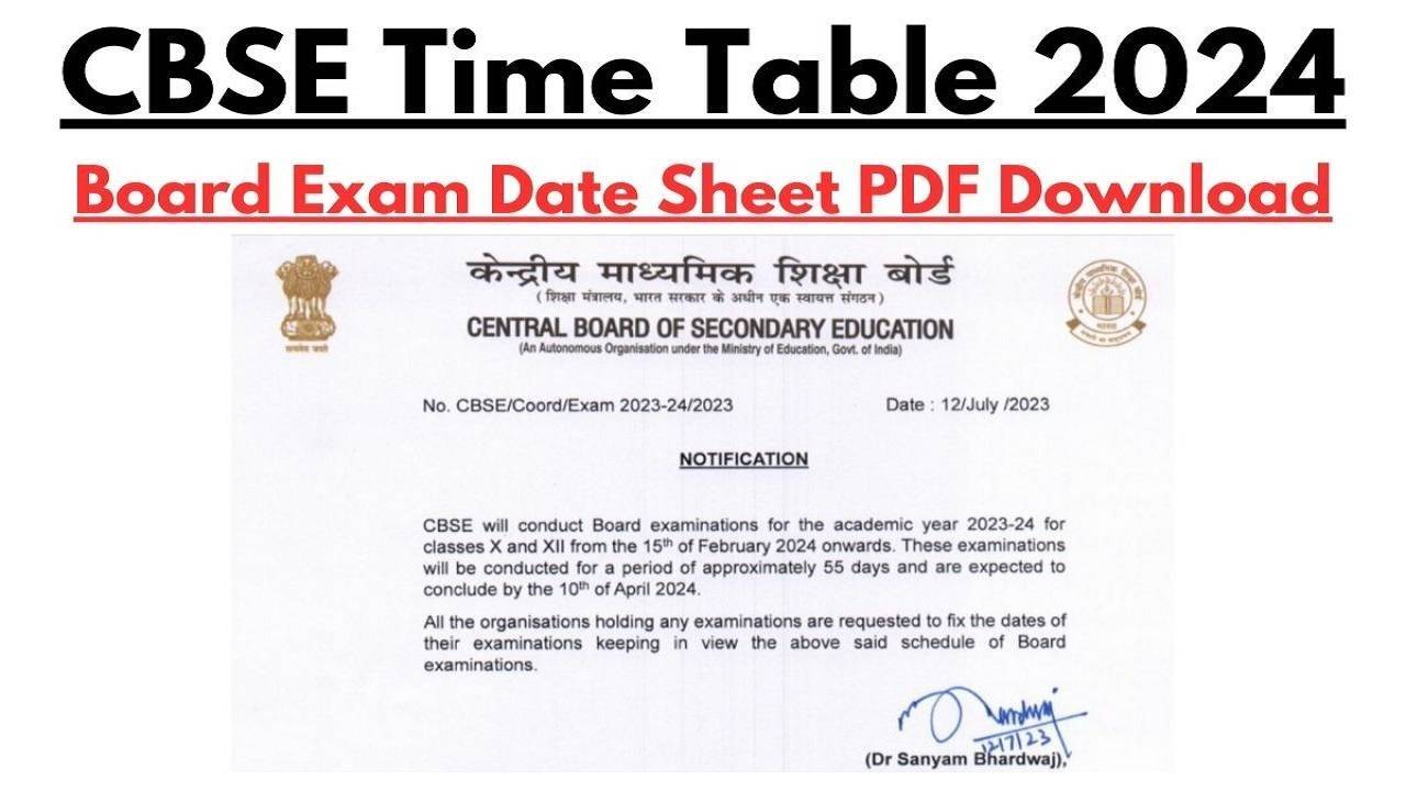 CBSE Board Exam 2024-25: Dates Released for Class 10 and 12 Exams
