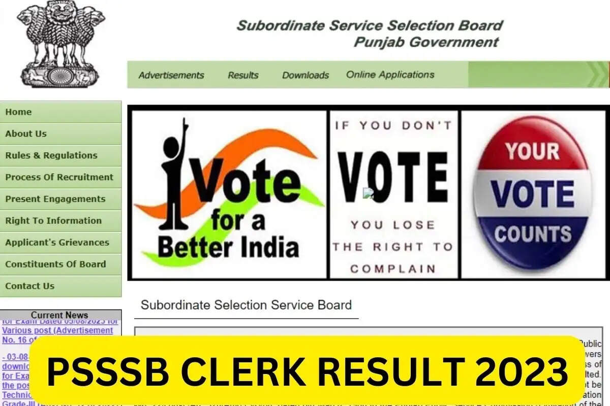 PSSSB Clerk DEO Result 2023 Out: Download Provisional Result & Merit List PDF