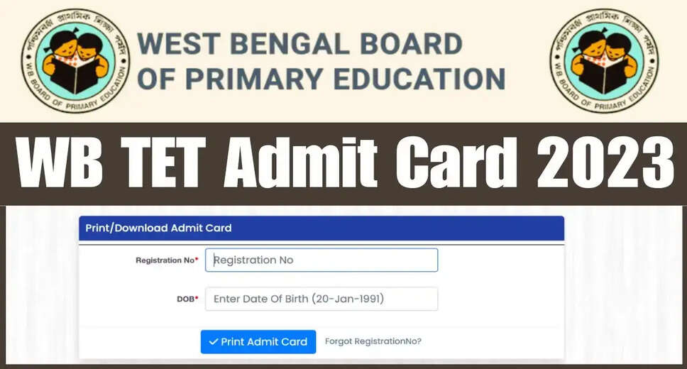 WB PET 2023 Admit Card Released: Download Now From Official Website!