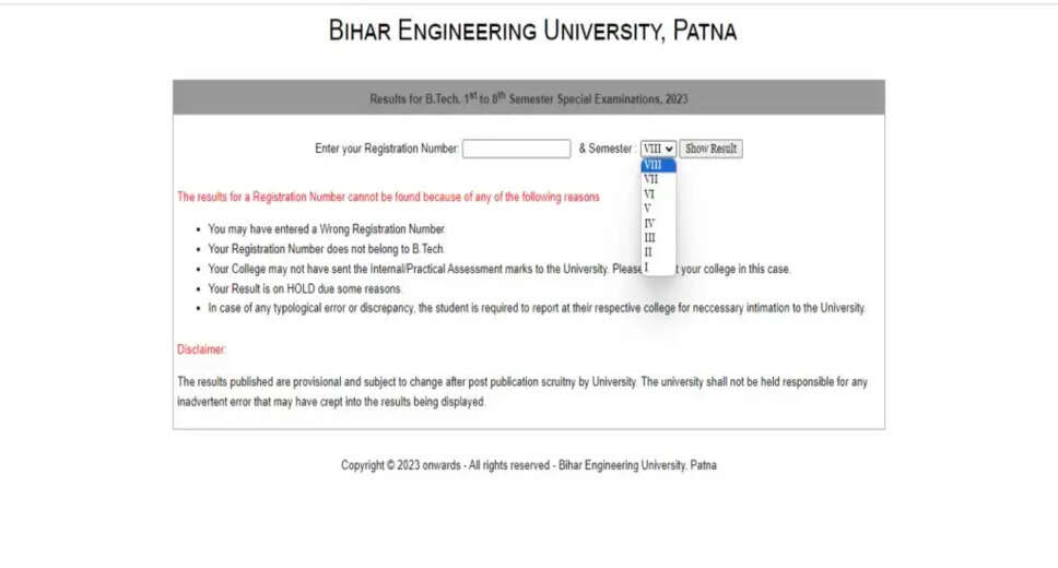 BEU 2024 B.Tech Result Out – Get Your Marksheet PDF from beu-bih.ac.in