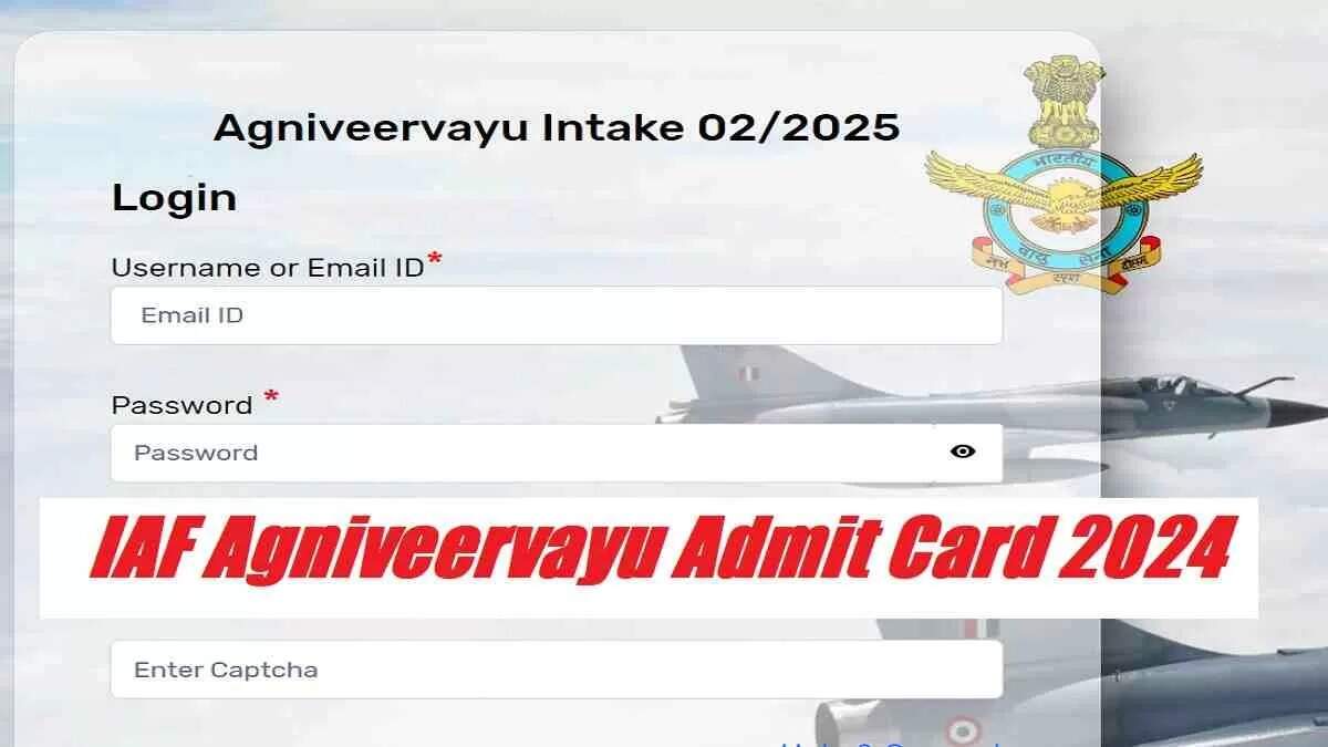 IAF Agniveer Vayu Phase II Admit Card 2024: Steps to Download for Intake 01/2025